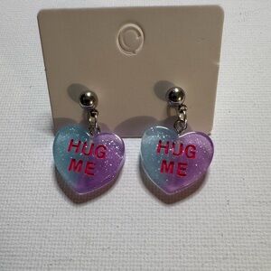 New handmade Candy heart style earrings